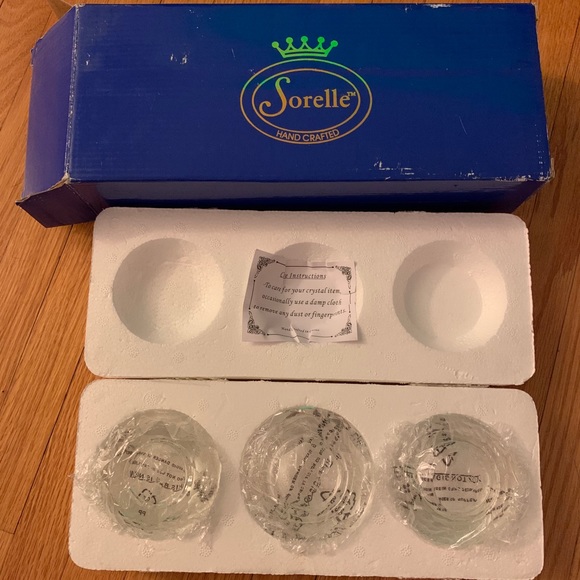 NEW Sorelle Crystal Candle Holders - Picture 1 of 2